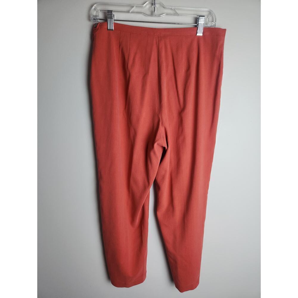 Tommy Bahama womens silk blend pants sz 10 coral ankle resort vacation Career - Picture 4 of 10